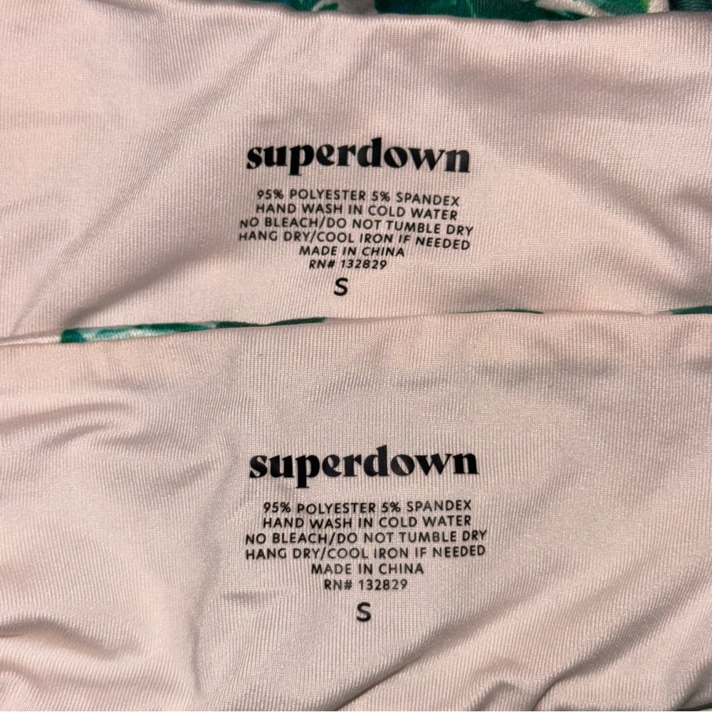 Superdown Sofia Palm Frond Print Bikini - image 6